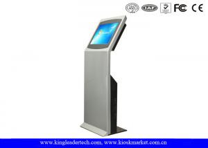 China LCD Display Floor Standing Touch Screen Kiosk Durable Steel Enclosure Self Service Kiosk on sale