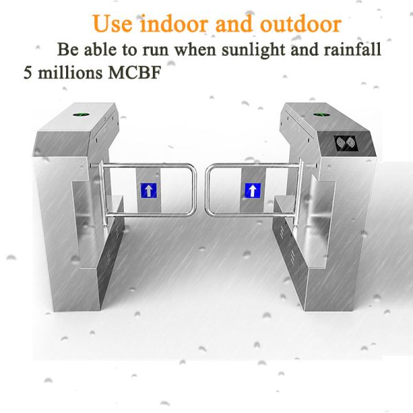 Shopping And Mall Centers Turnstile System Swing Barrier Gate Waterproof
