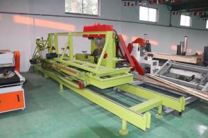 China Price of Powerful 4 Shaft 4pc Circular Blades Sawmill with Log Carriage/sports Car on sale