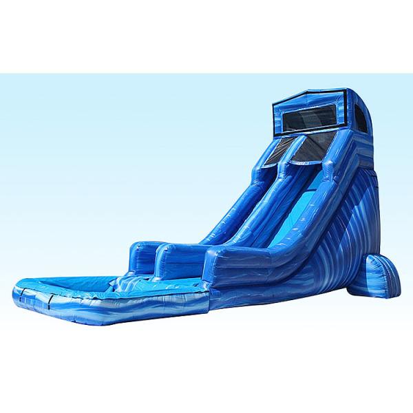 Cheap Jumping Castles Inflatable Water Slide Inflatable Garden Activity Water Slide Blue for sale