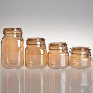 China 95ml 85ml Transparent Glass Jars Candy Food Storage Thickened Bottom 24pcs/ Ctn on sale