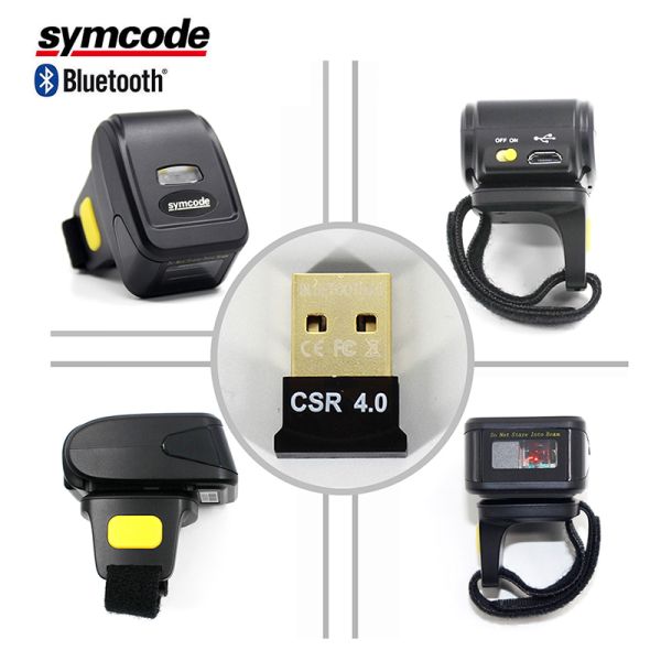 Mini Portable Barcode Scanner / Bluetooth Ring Scanner Economic And Practical