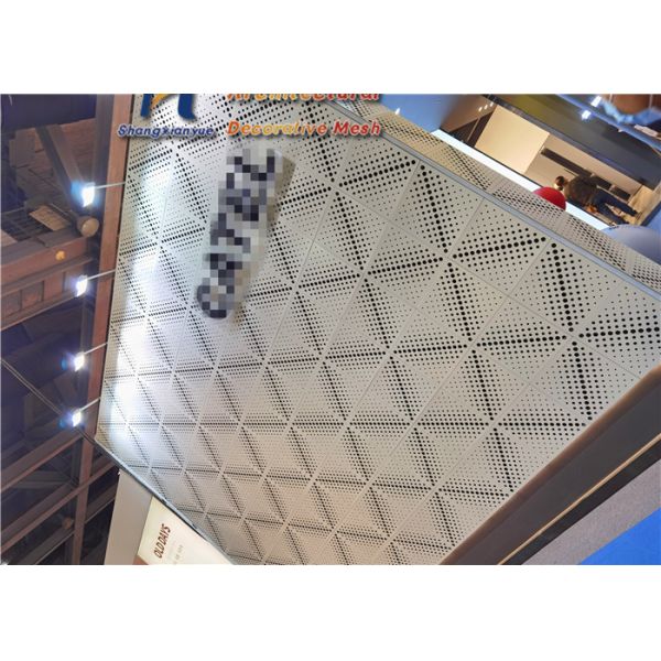 Storefront Perforated Aluminium Security Mesh Metal Sheeting 2000mm 1000mm
