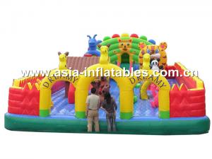 China Commercial Use Inflatable Fun City With Inflatable Royal Palace Bouncy House on sale