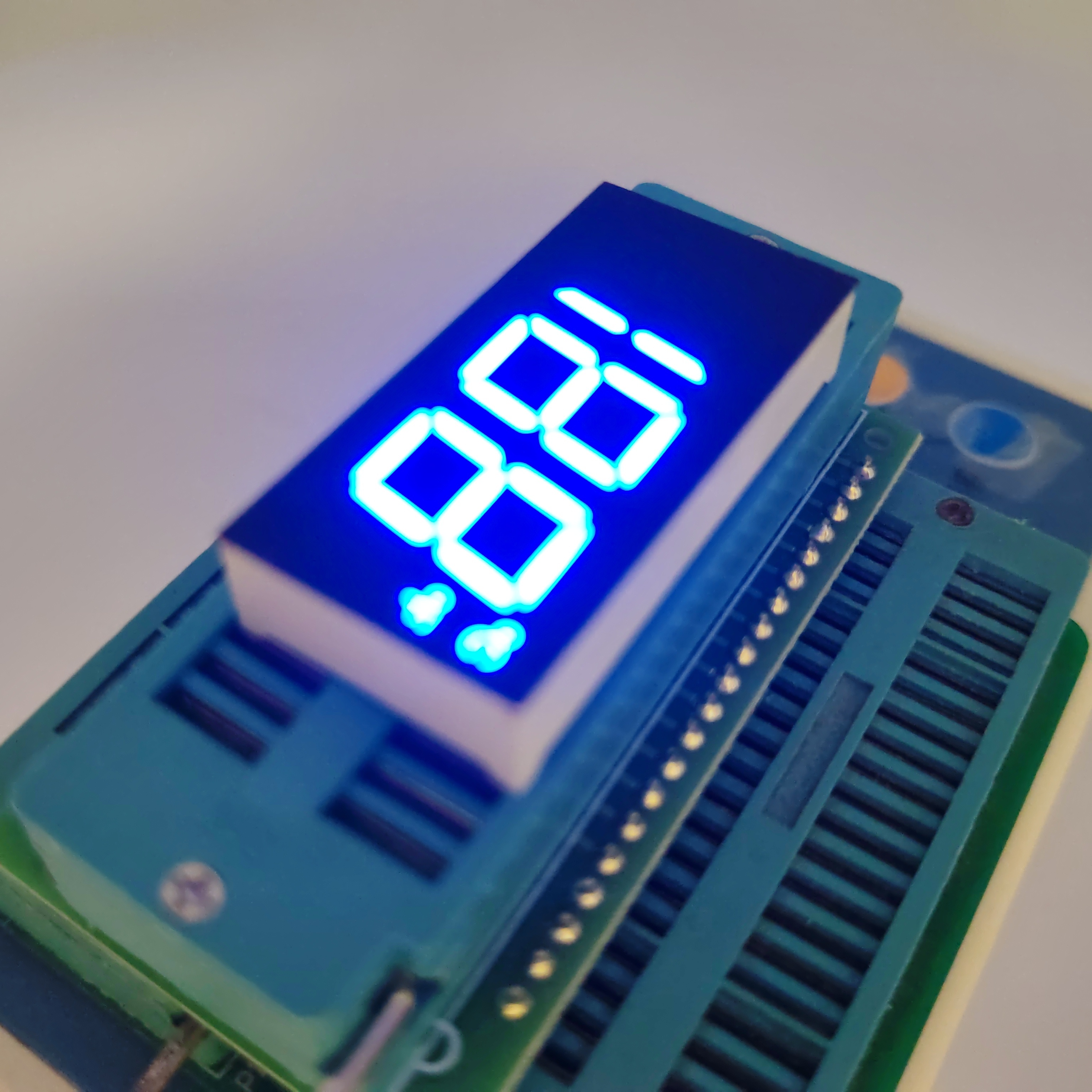 Best Blue Custom 3 Digit 7 Segment LED Display for Freezer Control wholesale