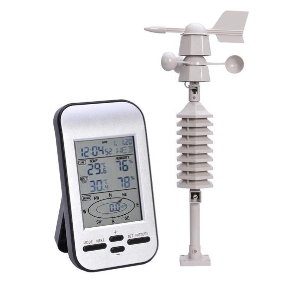 Cheap Customized Support Indoor And Outdoor Wireless Small Wind Direction And Wind Speed Weather Station for sale