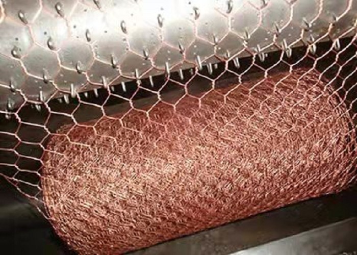 Brass / Copper Hexagonal Wire Mesh 0.5-2m Width For Protection