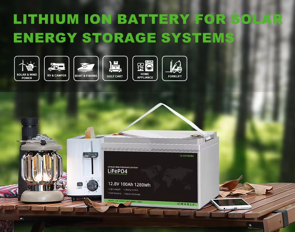 Deep Cycle Lifepo Caravan Lithium Battery Pack 12.8V 25.6V For RV