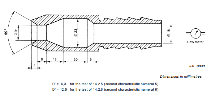 550L Waterproof Test Machine Portable Nozzle IP Code IPX5/6 Hand Held Type
