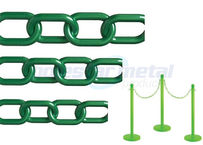 Anti - UV Black Yellow Plastic Safety Chain 3mm Diameter For Parking
