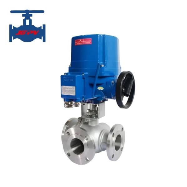 Cheap Water Steam And Oil Applicable Electric Three-Way Ball Valve T Type And L Type for sale