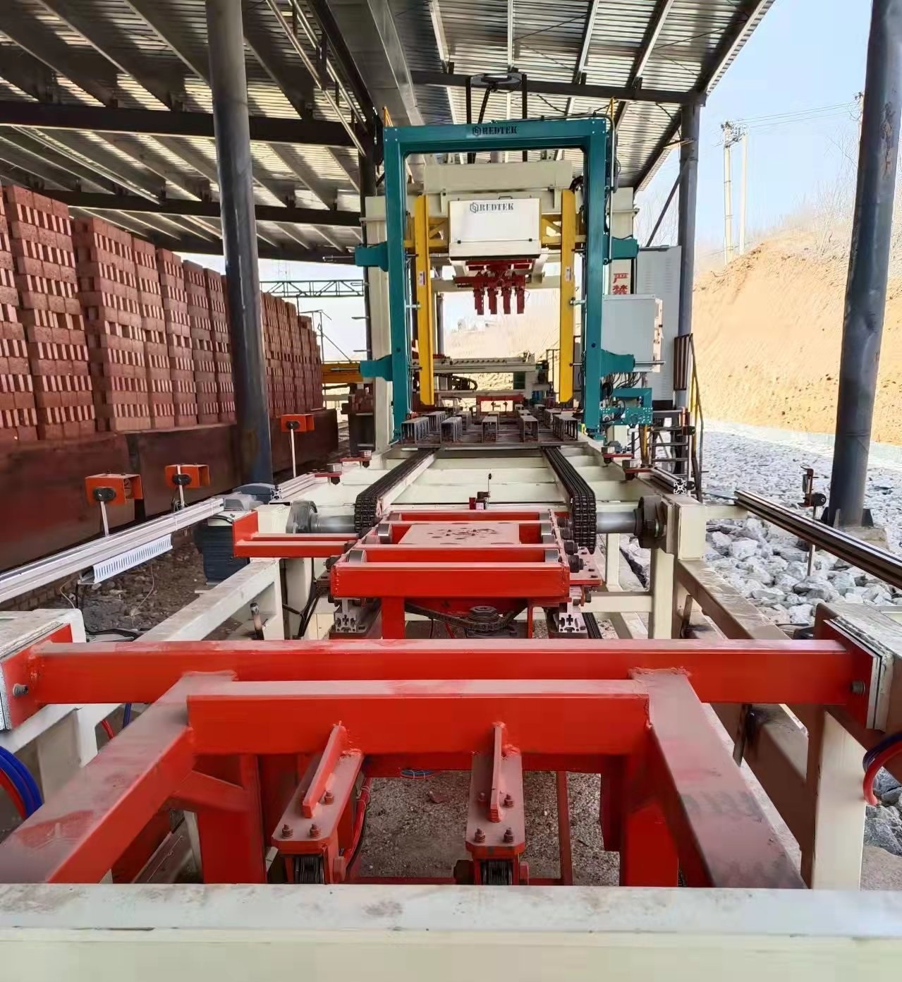 Unloading Grouping Brick Packing Machine Automatic Brick Making Machine