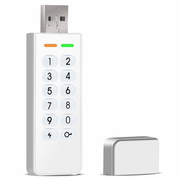 Cheap Datage High Level AES 256bit Password Encryption Flash USB Key Drive Encripted USB 2.0 Disk White for sale