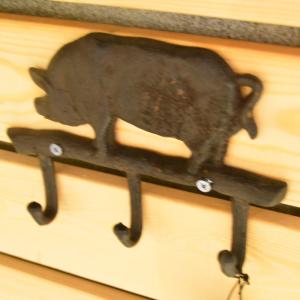 Best Pig Shape Vintage Decorative Iron Wall Hooks For Home wholesale