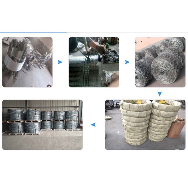 450mm Coil Diameter Razor Wire Fence Anti Theft High Security Beautiful Appearance