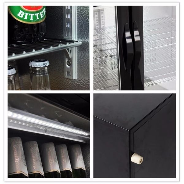 208L Back Bar Cooler Electronic Temperature Control With Led Display and Stainless Steel