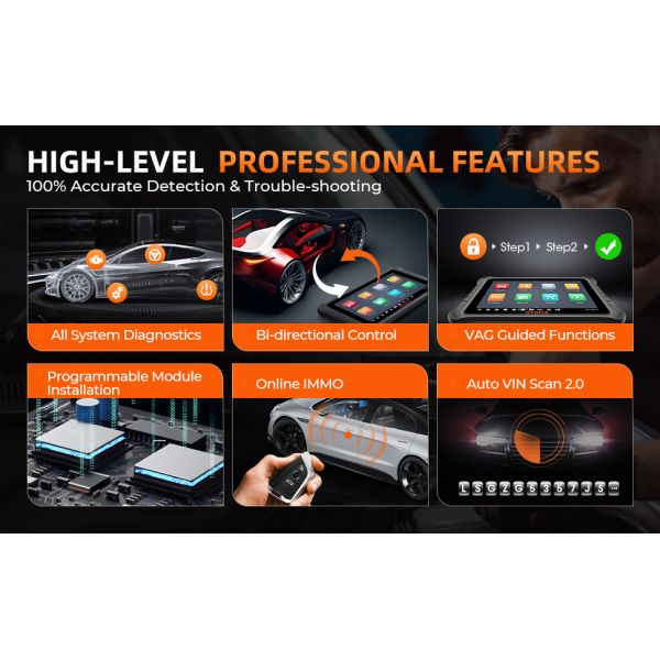 OTOFIX D1 PRO Car Diagnostic Tool with Advanced ECU Coding Bidirectional OE Full System Diagnostics DoIP/CANFD Key Progr