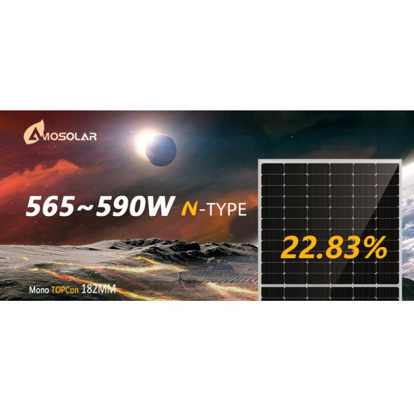 Chinese 565w 570w 575w 580w 585w 590w Solar Panel with 144 Cells and IP68 Junction Box