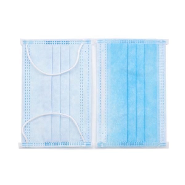 Non Woven Three Ply Disposable Ear Loop Face Mask For Factory Customed Color
