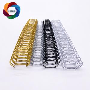 China 2 To 1 Spiral Binding Wire 1.4mm Twin Ring Pantone Double Notebook Spring Binder on sale