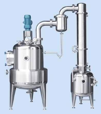 Cheap SUS304 / 316L Dairy Processing Vacumm Decompressing Concentractor Compact Structure for sale