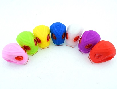 LED Flashlight 4.6x3.0x3.2cm Childrens Bicycle Lights 3 Modes