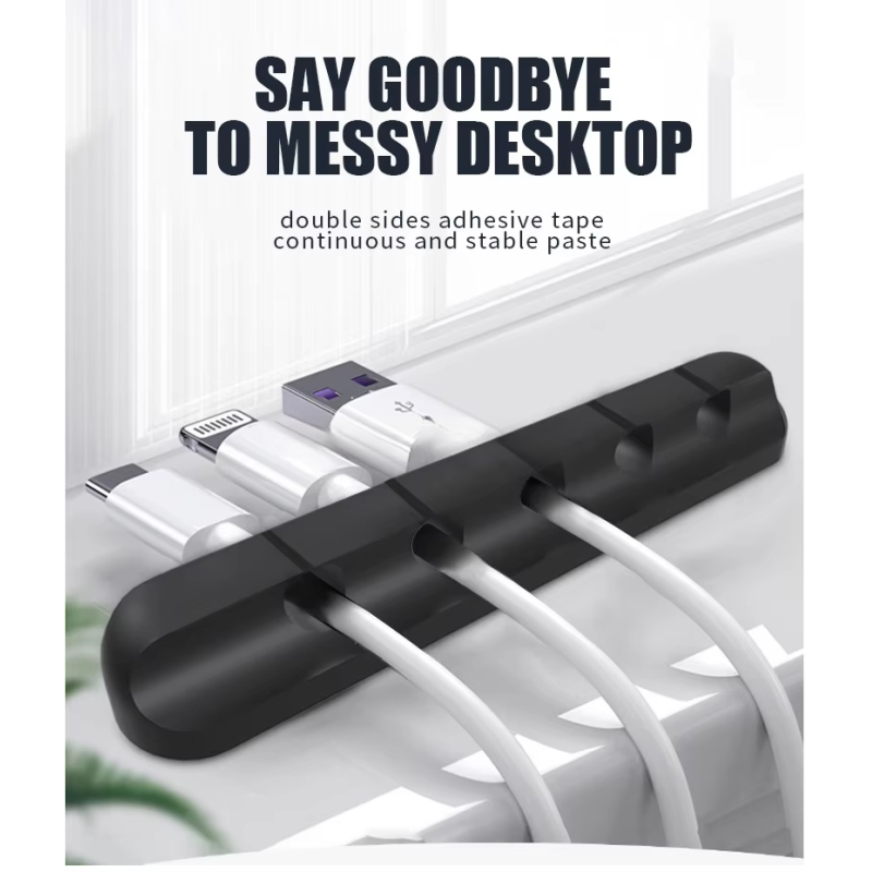 1-7 Slots Cable Wire Clips Customized For Office Home USB Wiring