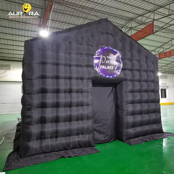 Cheap Advertising Black Inflatable Nightclub Tent Party Camping Trade Show Tent for sale