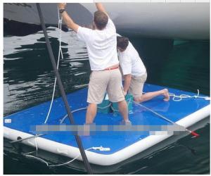 Best all sizes drop stitch inflatable air dock floating dock for sale  in all colors wholesale