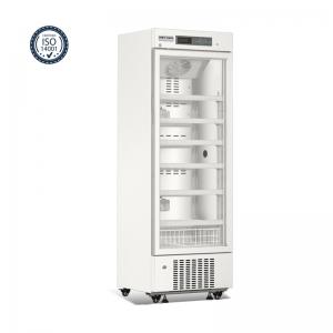 China 315L Single Glass Door Biomedical Pharmaceutical Grade Refrigerator With Real Force Air Cooling on sale