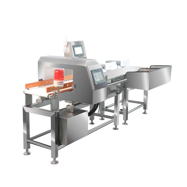 Metale Industrial Metal Detector Combined With Check Weigher Machine For Food Quality Control
