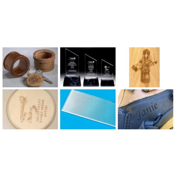 110*110mm Range Green Laser Marking Machine Metal Engraving Printer 10.6um Wavelength