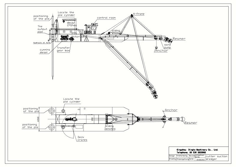 Customized River Sand Pump 20 Inch Cutter Suction Dredger