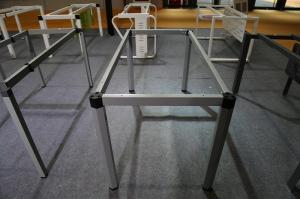 Best Offer hexagonal shape office desk steel frame leg dark gray 1/2/4/6 staff use wholesale