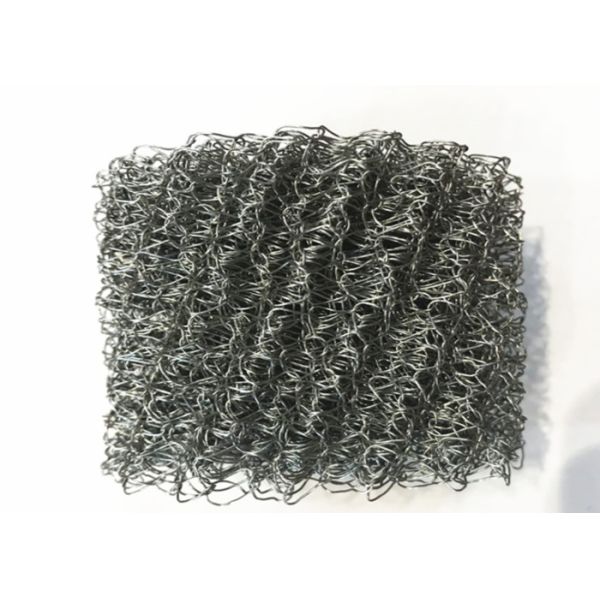 316L Knitted Wire Mesh Twin Wire / Dogan Wire 0.18mm Dia 38mm Width For Thermal Insulation