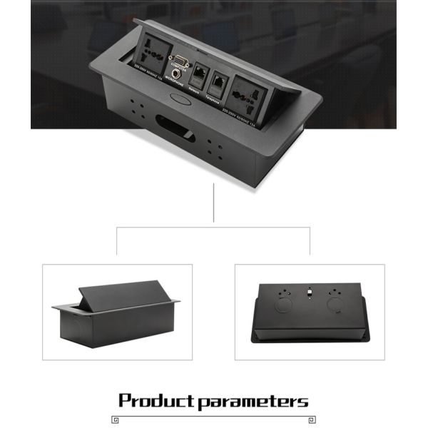 Customized Module USB Air Support Tabletop Power Table Socket / Conference Table Power Box