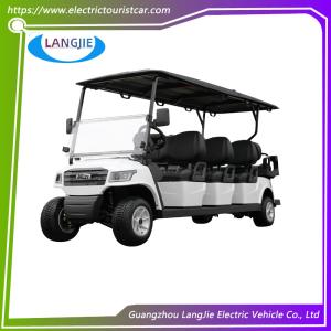 8 Passenger Electric Golf Cart Custom Golf Carts AC Motor With Black Roof