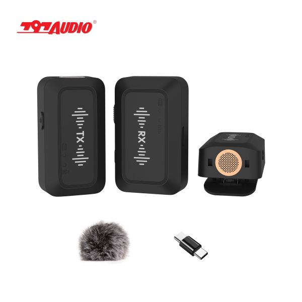 797AUDIO WCR02 2.4ghz Professional Mini Lapel Wireless Microphone Wireless FOR CAMERA VLOGGING YOUTUBE