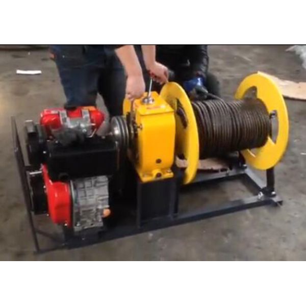 Transmission Line Stringing Equipment Cable Pulling Winch with Diesel Engine
