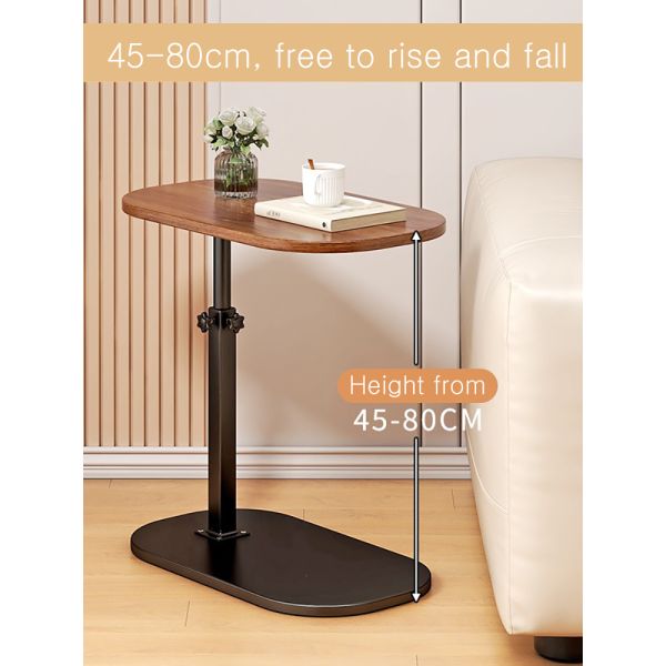 Adjustable Height Coffee Table for Living Room Bedroom Simple Small Corner Bedside Table Home Furniture C Shaped End Table