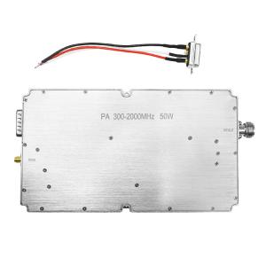 China 50W 300-2000MHz super wideband PA wieless signal jammer module RF power amplifier anti drone module on sale